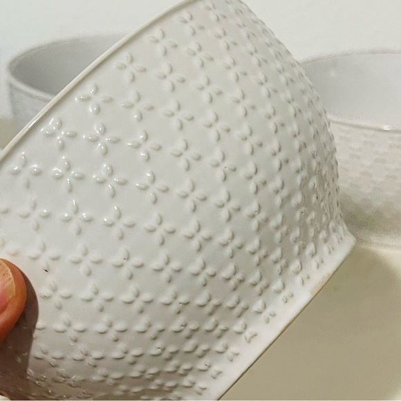 Pfaltzgraff French lace white cereal bowls 5.5 set of 6 - Picture 6 of 10